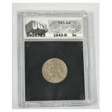 1942-D MS 64 Nickel