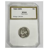 1965 SMS MS68 Deep Cameo Nickel