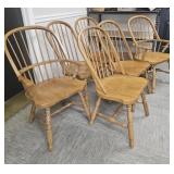 Thomasville Six Windsor Style Chairs