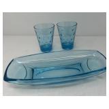 MCM Atlas Hazel Capri Dot Glasses and Platter