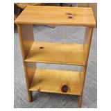 Hand Crafted Two Tier Shelf / Side Table