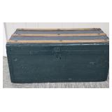 Vintage Small Wooden Trunk