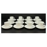 Twelve Cup and Saucer Demitasse