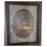 Framed Puzzle of Christ and the Cross