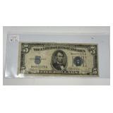 1934C $5 Silver Certificate