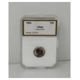 1962 Proof G8 Deep Cameo 90% Silver Dime