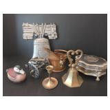 Assortment  of Home Collectibles, Pewter, Brass