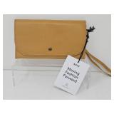 ABLE Cognac Leather Phone Wallet