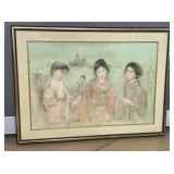 Edna Hibel, Artistï¿½s Proof, Japanese Girls