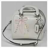 Coach White Cube Bag with Dust Cover