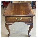 Wood Side Table with Drawer