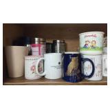 Assortment of Cups Glasses and Beverage Warmer