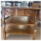 Two Shelf Side Table