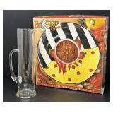 Hot and Spicy Pepper Chip/ Dip Set, Glass Pitcher