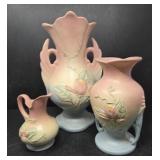 Hull Pottery Vases and Pitcher