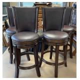 Four Swivel Bar Stools
