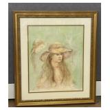 Edna Hibel, 'Tina' Signed, Numbered Print