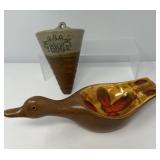 Mid Century Ash Tray and Wall Pocket