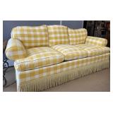 Yellow Check Sofa