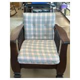 Vintage Wood Recliner