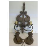Dana Creath Designs Custom Iron Wall Scones - A