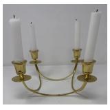 Brass Quartet Candle Holder
