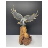 Gold Tipped Crystal Eagle