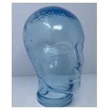 Aqua Glass Mannequin Head