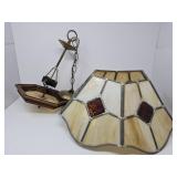 Hanging Stained Glass Lamp