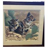 Signed Ocelot Kittens by Charles Franceï¿½