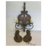 Dana Creath Designs Custom Iron Wall Scones - D