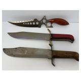 Three Pakistani Style Knives