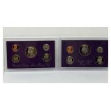 1986 and 1989 Proof Sets