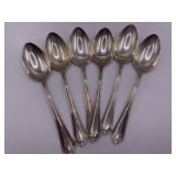 Six Sterling Teaspoons