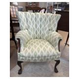Upholstered Barrel Back Chair