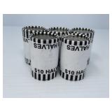 Five $10 Rolls of Half Dollars, Unsearched