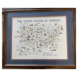 Needlepoint of the USA
