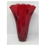 Murano Style MCM Cased Glass Vase