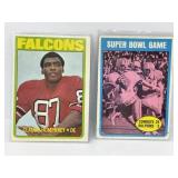 1972 Topps Hall of Famers (Staubach and Humphrey)