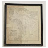 Framed Historical Map