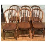 Vintage Spindle Bow Back Chairs