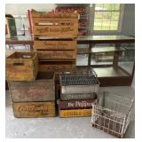 Peach, Soda, and Milk Crates
