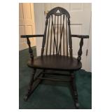 Wood Spindle Back Rocking Chair