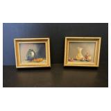 Miniature Signed Oil Paintings