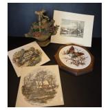 Vintage Floral Door Stop, Trivets and more