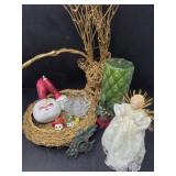 Christmas Deer Basket with Xmas Collection