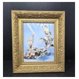 Vintage Framed Bird Print