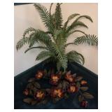 Faux Palm and Magnolias