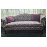 Camelback Sofa with Pillows