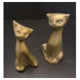Vintage Brass Cats